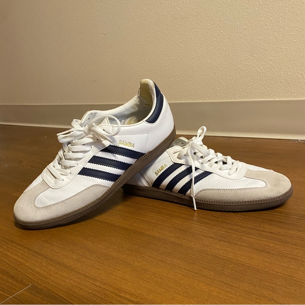 Adidas sambas - white/navy